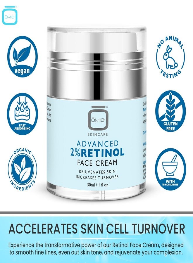 OMIC 2% Retinol Cream - Brightening Cream for Dark Spots - 30g / 1.6 oz - Moisturizing Beauty Cream for All Skin Types - Polishes Dull Skin & Restores Radiance - Image 3